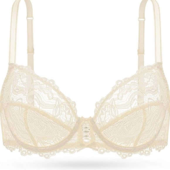 WingsLove Floral Lace Bra 36B NWT - Picture 4 of 9